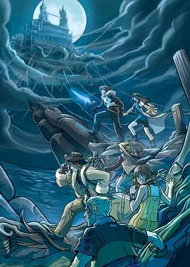 squall leonhart with group