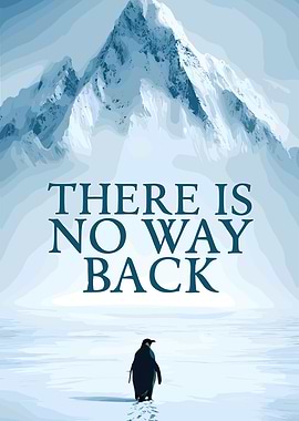 Penguin in a Snowy Landscape