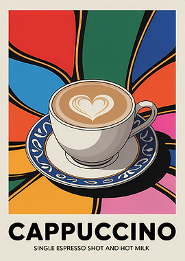 Cappuccino with Heart Art