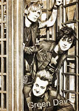 Green Day Band Sketch