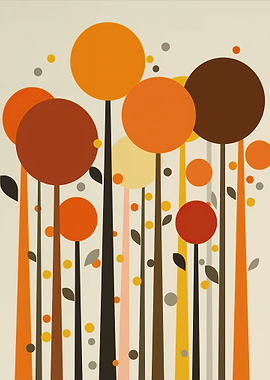 Abstract Trees with Colorful Circles