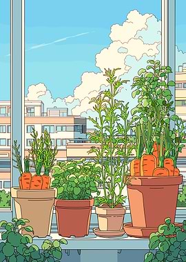 Window Garden with City View