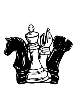Chess Pieces Silhouette