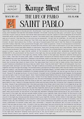 Kanye West Saint Pablo