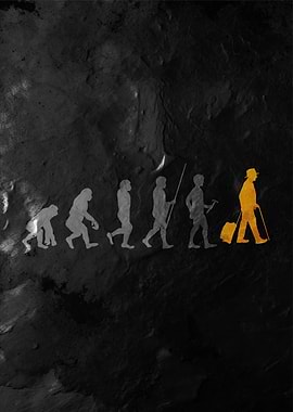 Evolution of Man to Modern Traveler