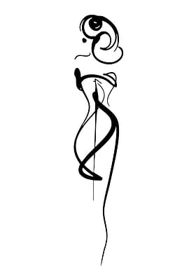 Abstract Fashion Illustration