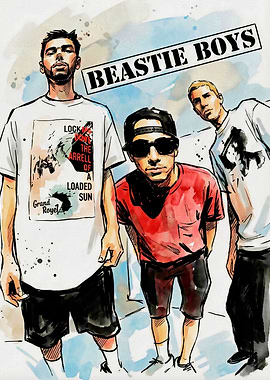 Beastie Boys Trio Illustration