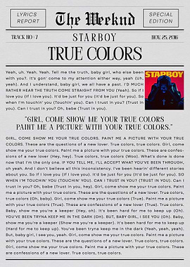 The Weeknd True Colors