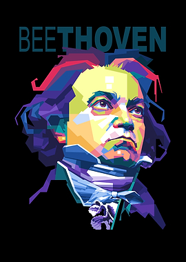 Beethoven Pop Art Portrait