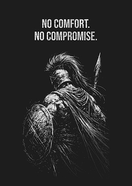 Spartan Warrior Art No Comfort No Compromise