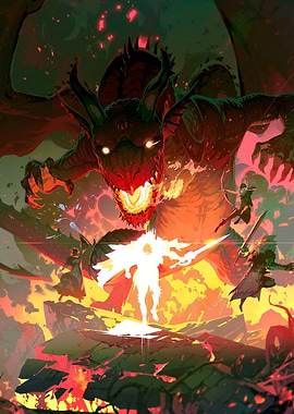 Dragon Battle with Heroes