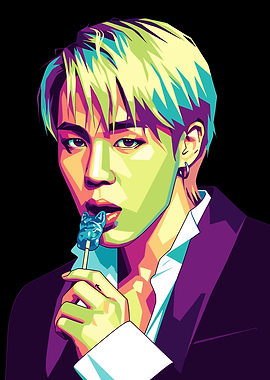 Park Jimin Pop Art Portrait