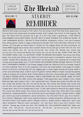 The Weeknd Reminder