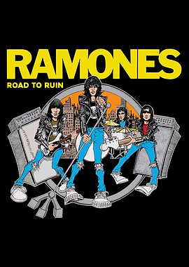 Ramones Road to Ruin Band Illustration