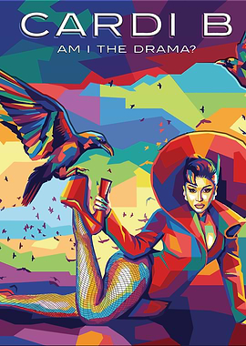 Cardi B 'Am I The Drama?' Pop Art
