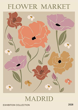 Floral Market Poster
