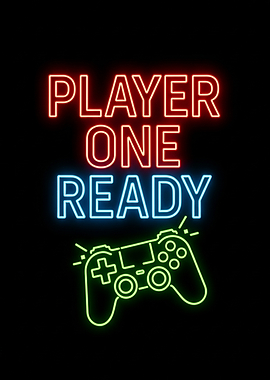 Player One Ready Neon Sign
