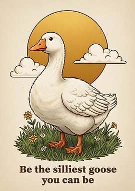 Silly Goose Inspirational Art