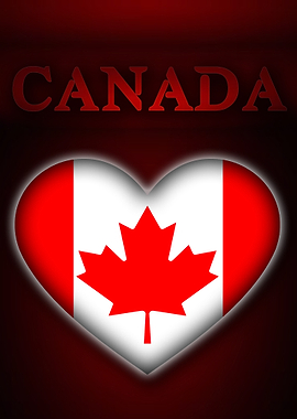 Canada Heart Flag