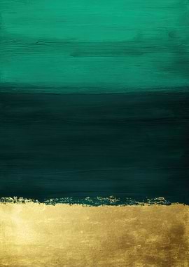 Abstract Teal and Gold Texture