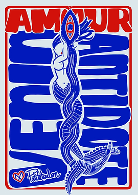 Amour Toxique Vintage Poster