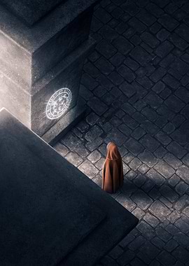 Mysterious Figure and Rune