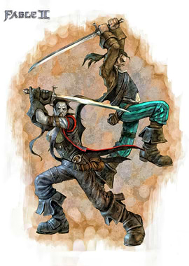 Fable II Combat Illustration