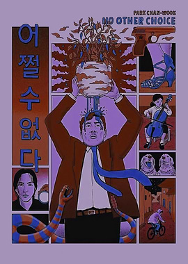 No Other Choise Surreal Movie Poster with Man and Plant