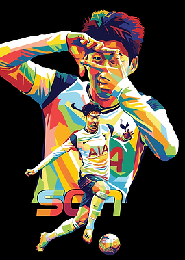 Son Heung-min Pop Art