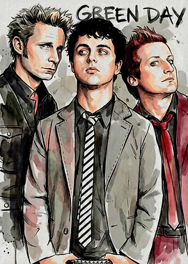 Green Day Band Portrait