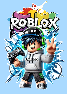Roblox Gamer with Controller
