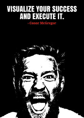 Conor McGregor Visualize Success Quote