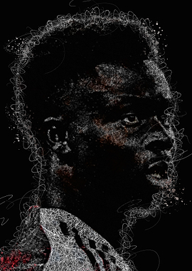 Bukayo Saka Abstract Portrait