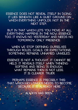 essence | Inspirational Text English