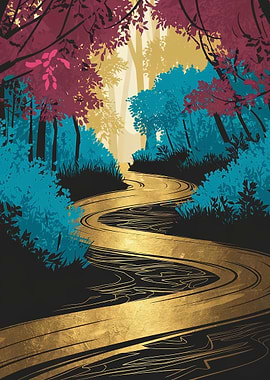 Enchanted Forest River Path