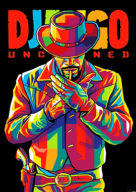 Django Unchained Pop Art Poster