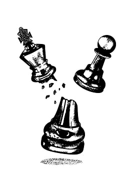 Broken Chess Pieces