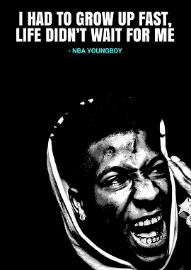NBA Youngboy Quote Poster