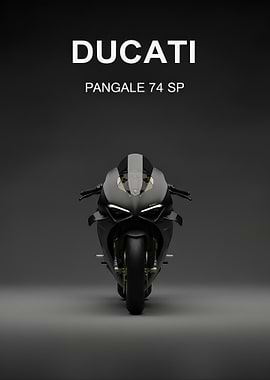 black Ducati Panigale 74 SP Motorcycle