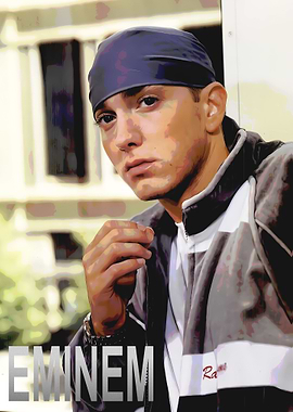 Eminem Portrait with Bandana