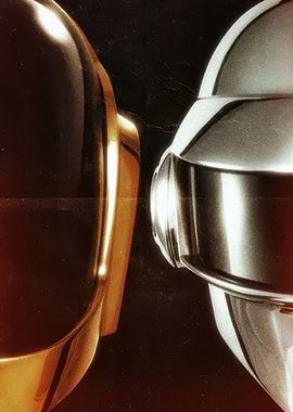 Daft Punk Helmets Close-up
