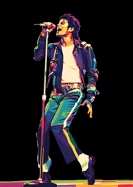 Michael Jackson Performing on Stage