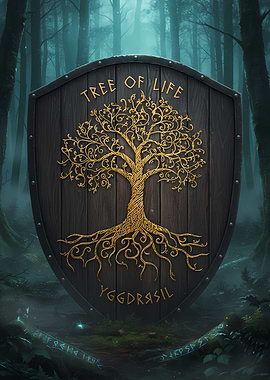 Yggdrasil Tree of Life Shield