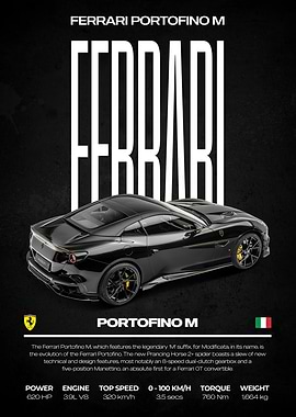 Ferrari Portofino M Poster