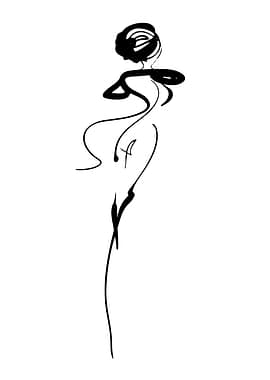 Abstract Fashion Sketch