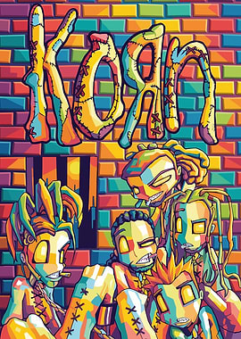 Korn Band Members Pop Art