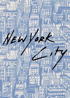 New York City Skyline Illustration