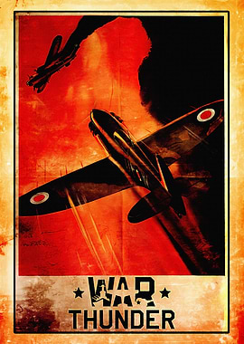 War Thunder Vintage Poster