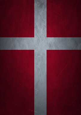 Textured Danish Flag