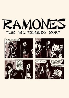Ramones Blitzkrieg Bop Comic Art